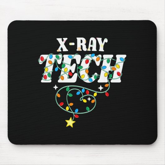 X-ray Tech Christmas Radiologic Technologist Techs Muismat (Voorkant)