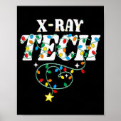 X-ray Tech Christmas Radiologic Technologist Techs Poster (Voorkant)
