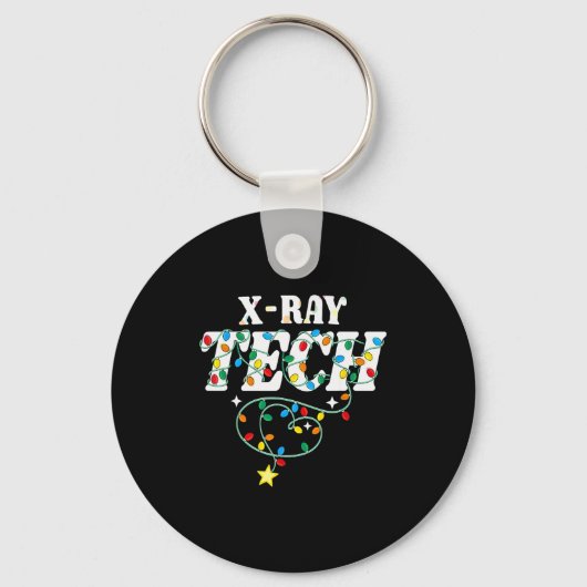 X-ray Tech Christmas Radiologic Technologist Techs Sleutelhanger (Voorkant)