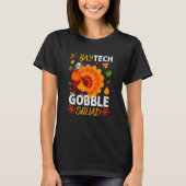 X Ray Tech Gobble Squad Turkey Face Mask Thanksgiv T-shirt (Voorkant)