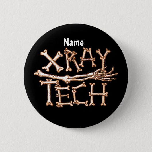 X-Ray Tech Ronde Button 5,7 Cm (Voorkant)