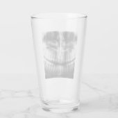 X-Ray Teeth Mouth Smile Black en White Glas (Achterkant)