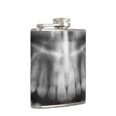 X-Ray Teeth Mouth Smile Black en White Heupfles (Rechts)