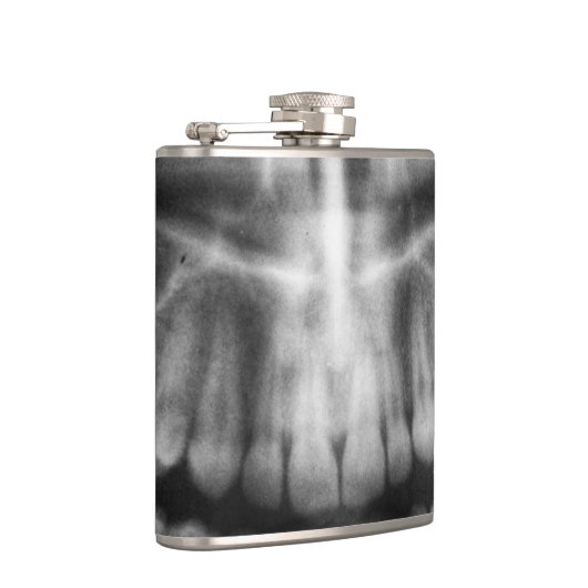 X-Ray Teeth Mouth Smile Black en White Heupfles (Rechts)