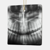 X-Ray Teeth Mouth Smile Black en White Keramisch Ornament (Links)