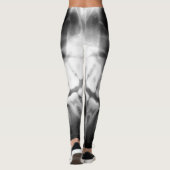 X-Ray Teeth Mouth Smile Black en White Leggings (Achterkant)