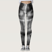 X-Ray Teeth Mouth Smile Black en White Leggings (Voorkant)