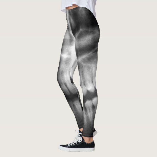 X-Ray Teeth Mouth Smile Black en White Leggings (Links)
