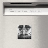 X-Ray Teeth Mouth Smile Black en White Magneet (Insitu (Vaatwasser))
