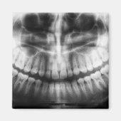 X-Ray Teeth Mouth Smile Black en White Magneet (Voorkant)