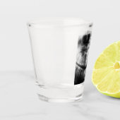 X-Ray Teeth Mouth Smile Black en White Shot Glas (Links)