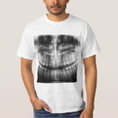 X-Ray Teeth Mouth Smile Black en White T-shirt (Voorkant)