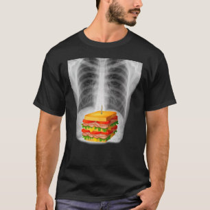 X Ray toont de sandwich in mijn strook T-shirt