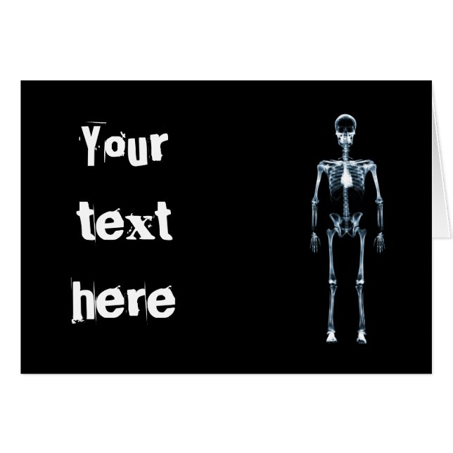 X-Ray Vision Blue Single Skeleton (Voorkant Horizontaal)
