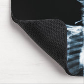 X-Ray Vision Blue Single Skeleton Muismat (Hoek)