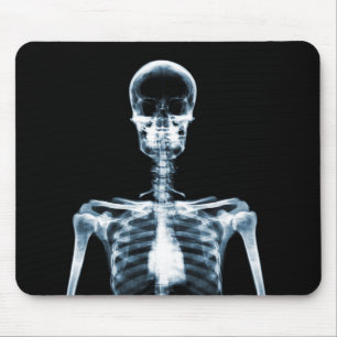 X-Ray Vision Blue Single Skeleton Muismat