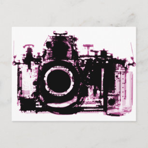 X-RAY VISION CAMERA BLACK PINK BRIEFKAART