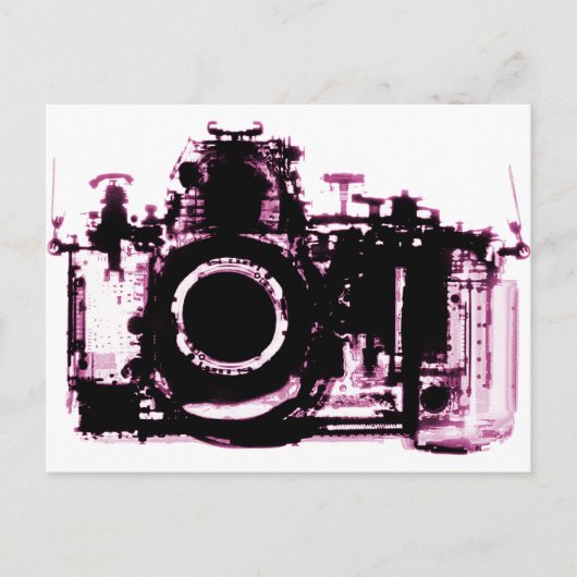 X-RAY VISION CAMERA BLACK PINK BRIEFKAART (Voorkant)