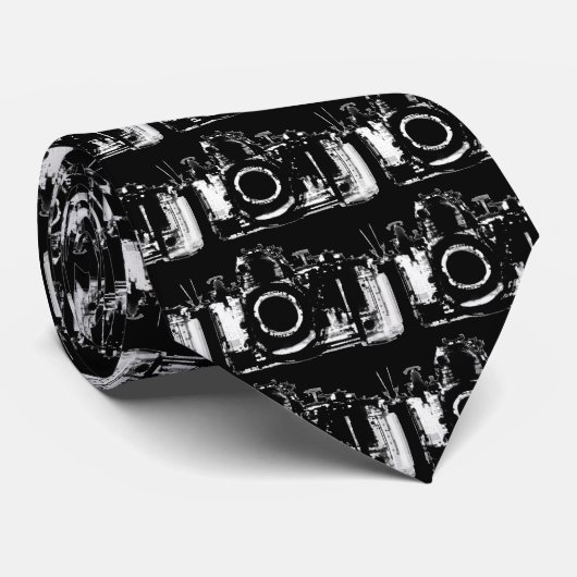 X-RAY VISION CAMERA BLACK & WHITE STROPDAS (Opgerold)