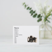 X-RAY VISION CAMERA - SEPIA VISITEKAARTJE (Staand voorkant)