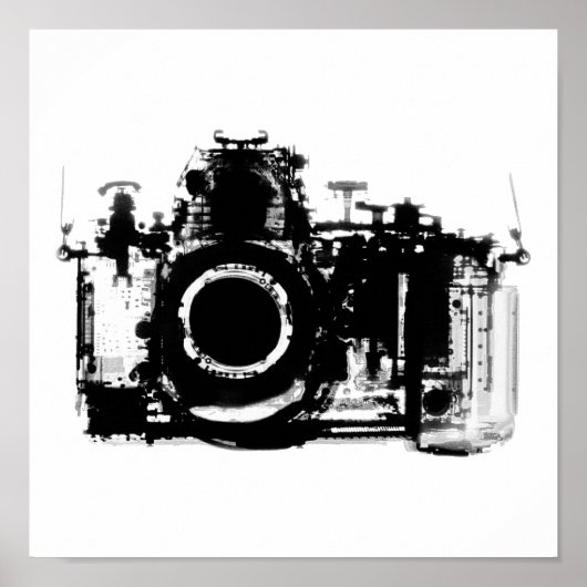 X-RAY VISION CAMERA - ZWART EN WITTE POSTER (Voorkant)
