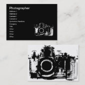 X-RAY VISION CAMERA - ZWART EN WITTE VISITEKAARTJE (Voorkant / Achterkant)