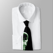 X-Ray Vision Green Single Skeleton Stropdas (Gebonden)