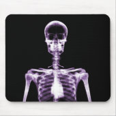 X-Ray Vision Paars Single Skeleton Muismat (Voorkant)