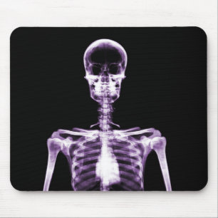X-Ray Vision Paars Single Skeleton Muismat