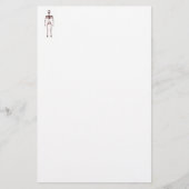 X-Ray Vision Single Skeleton White Red Briefpapier (Voorkant)