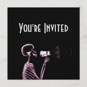 X-RAY VISION SKELETON OP MEGAPHONE-PINK KAART