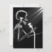 X-RAY VISION SKELETON SINGON OP RETRO MIC - B&W KAART (Voorkant)