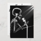 X-RAY VISION SKELETON SINGON OP RETRO MIC - B&W KAART (Voorkant / Achterkant)
