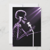 X-RAY VISION SKELETON SINGON OP RETRO MIC PAARS KAART (Voorkant)