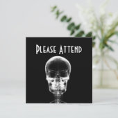 X-RAY VISION SKELETON SKULL - B&W KAART (Staand voorkant)