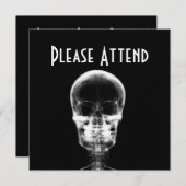 X-RAY VISION SKELETON SKULL - B&W KAART (Voorkant / Achterkant)