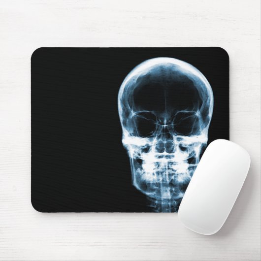 X-RAY VISION SKELETON SKULL - blauw Muismat (Met muis)