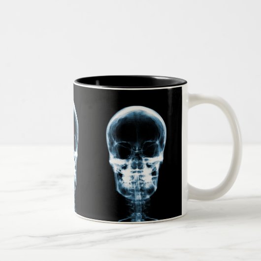 X-RAY VISION SKELETON SKULL - BLUE TWEEKLEURIGE KOFFIEMOK (Rechts)