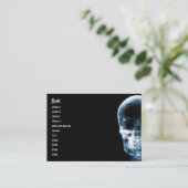 X-RAY VISION SKELETON SKULL - BLUE VISITEKAARTJE (Staand voorkant)