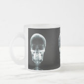 X-RAY VISION SKELETON SKULL - ORIGINEEL MATGLAS KOFFIEMOK (Links)