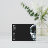 X-RAY VISION SKELETON SKULL - ORIGINEEL VISITEKAARTJE (Staand voorkant)