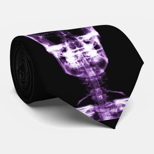 X-RAY VISION SKELETON SKULL - PAARS STROPDAS (Opgerold)