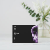 X-RAY VISION SKELETON SKULL - PAARS VISITEKAARTJE (Staand voorkant)
