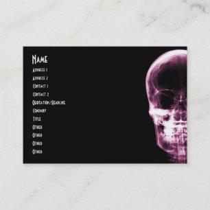 X-RAY VISION SKELETON SKULL - PINK VISITEKAARTJE