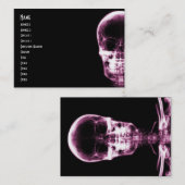 X-RAY VISION SKELETON SKULL - PINK VISITEKAARTJE (Voorkant / Achterkant)