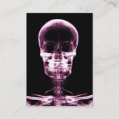 X-RAY VISION SKELETON SKULL - PINK VISITEKAARTJE (Achterkant)