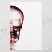 X-RAY VISION SKELETON SKULL - RED BRIEFPAPIER (Voorkant)