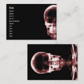 X-RAY VISION SKELETON SKULL - RED VISITEKAARTJE (Voorkant / Achterkant)