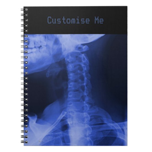 X-rayed 2 - Elektromagnetisch blauw Notitieboek (Voorkant)