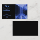 X-rayed 2 - Elektromagnetisch blauw Visitekaartje (Voorkant / Achterkant)